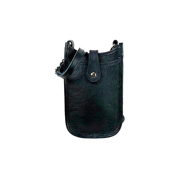 Bolso Portamóvil Piel Grande con Cierre de Botón