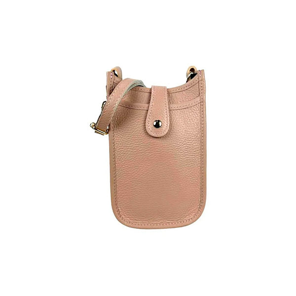 Bolso Portamóvil Piel Grande con Cierre de Botón