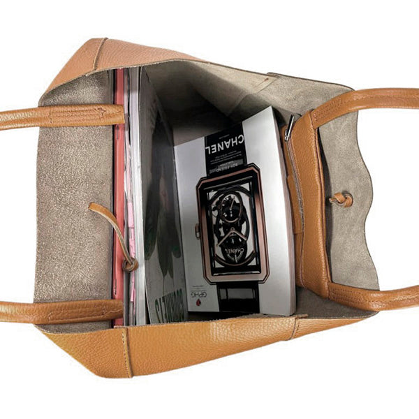 Bolso Shopper de Piel Grande para Mujer