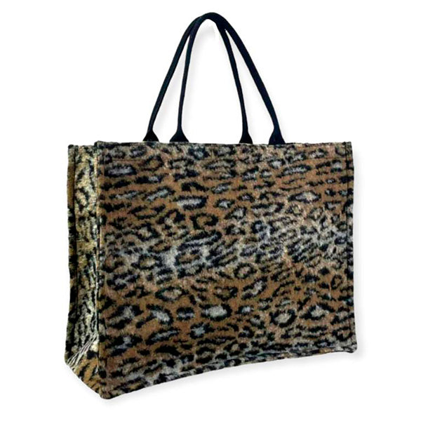 Bolso Shopper Estampado Check Tweed