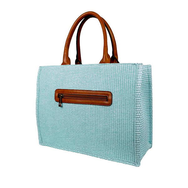 Bolso Shopper Grande con Raya Horizontal