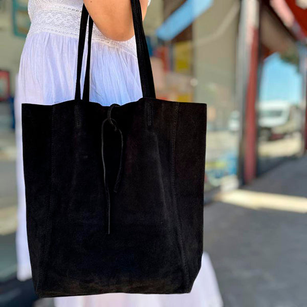 Bolso Shopper Piel de Serraje Italiano