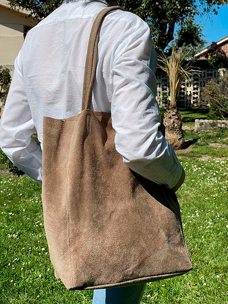 Bolso Shopper Piel de Serraje Italiano