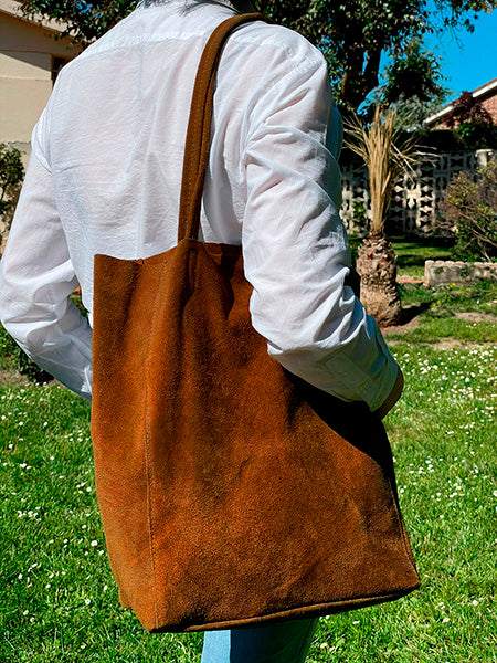 Bolso Shopper Piel de Serraje Italiano