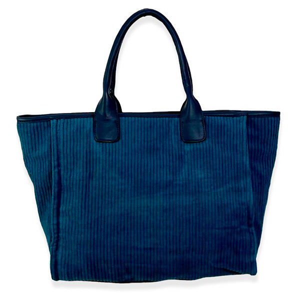 Bolso Tote de Pana Grande con Asas Reforzadas