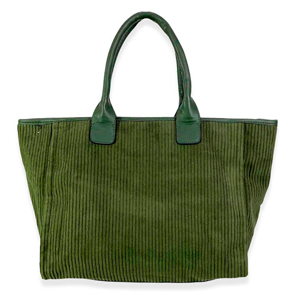 Bolso Tote de Pana Grande con Asas Reforzadas