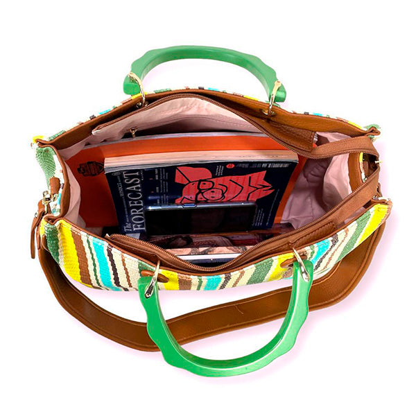 Bolso Tote Estampado de Rayas para la Playa