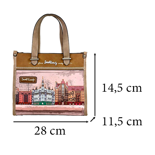 Bolso Tote Sweet Candy con Bolsillo Trasero para Mujer