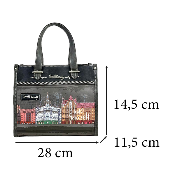 Bolso Tote Sweet Candy con Bolsillo Trasero para Mujer