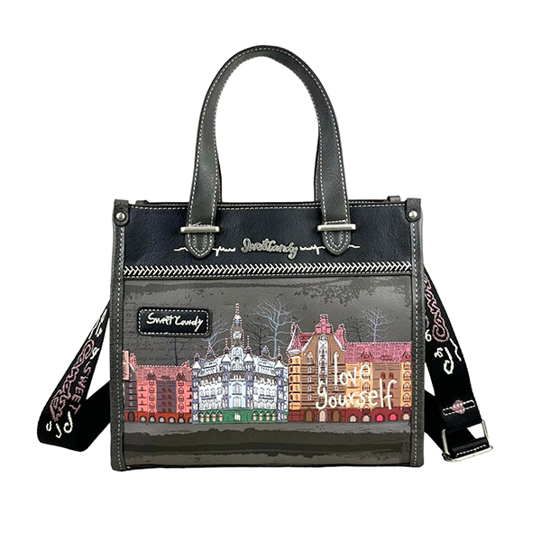 Bolso Tote Sweet Candy con Bolsillo Trasero para Mujer