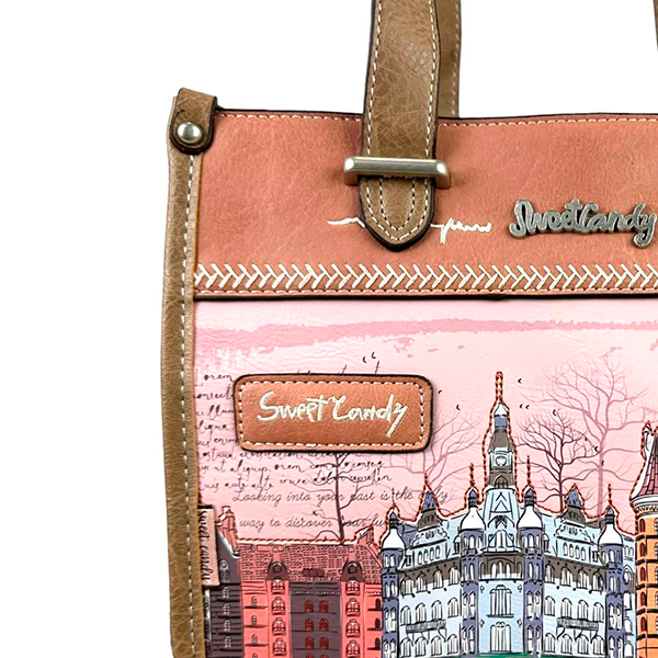 Bolso Tote Sweet Candy con Bolsillo Trasero para Mujer