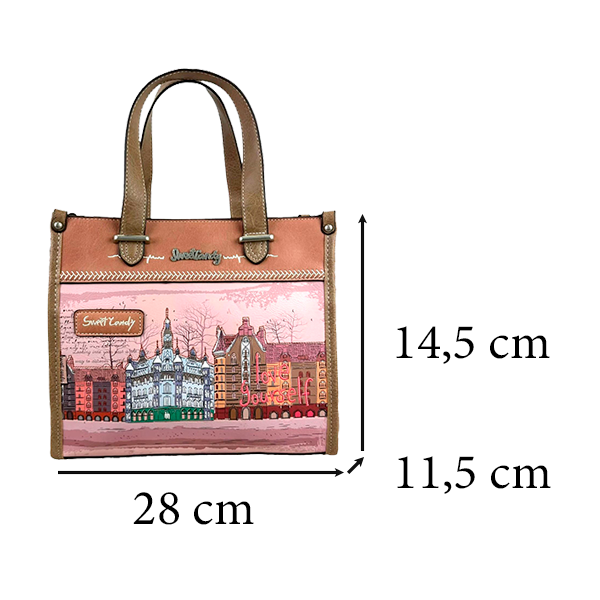 Bolso Tote Sweet Candy con Bolsillo Trasero para Mujer
