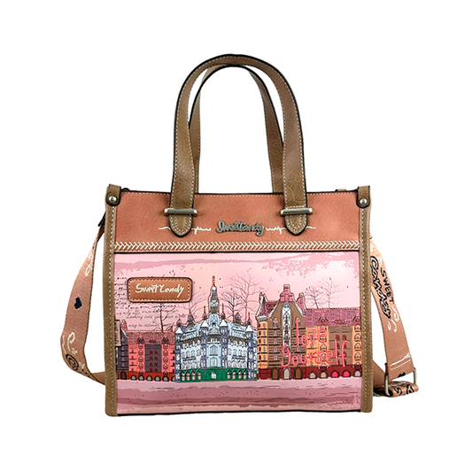 Bolso Tote Sweet Candy con Bolsillo Trasero para Mujer