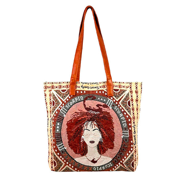 Bolso Tote Sweet Candy con Estampado de Horóscopo