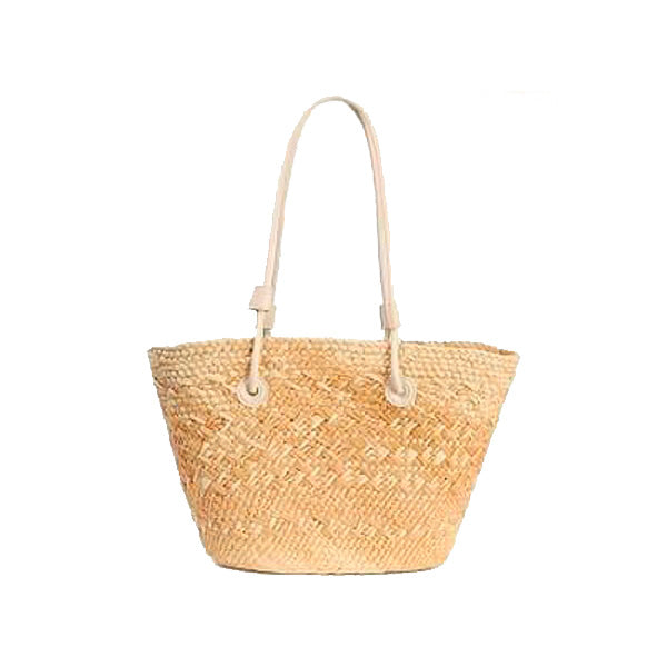 Capazo de Papel para Playa con Organizador Interior