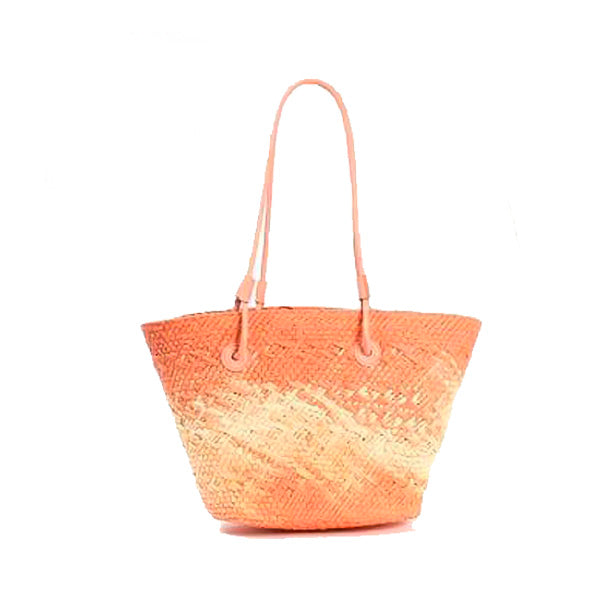 Capazo de Papel para Playa con Organizador Interior