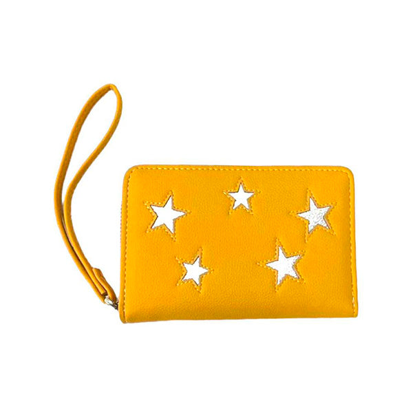 Cartera Grande con Estrellas y Asa para la Muñeca