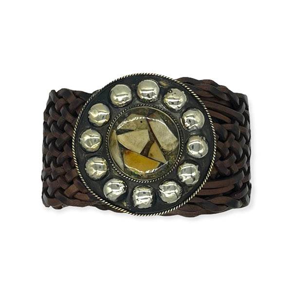 Cinturón de Piel Artesanal con Hebilla Grande