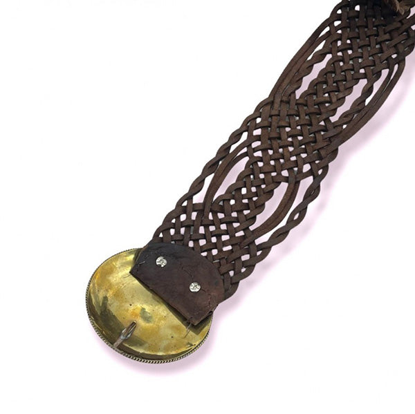 Cinturón de Piel Artesanal con Hebilla Grande