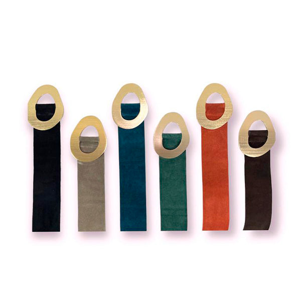 Cinturón de Piel de Ante Italiana con Hebilla de Metal