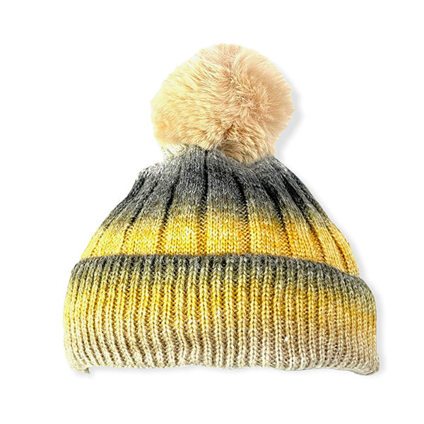 Gorro Tie Dye con Pompón para Invierno