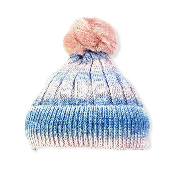Gorro Tie Dye con Pompón para Invierno
