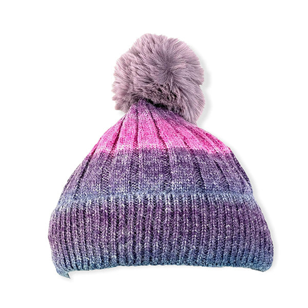 Gorro Tie Dye con Pompón para Invierno