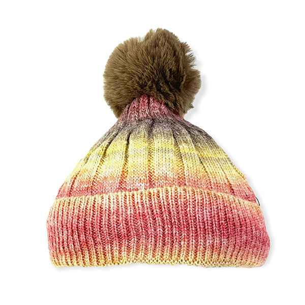 Gorro Tie Dye con Pompón para Invierno