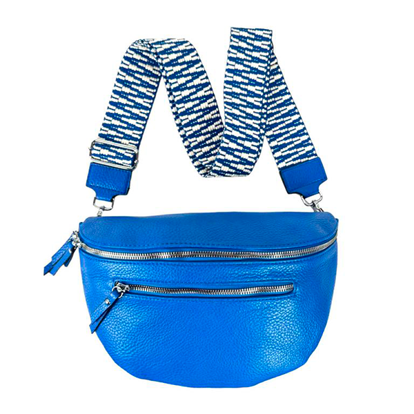 Riñonera Grande con 2 Cremalleras y Bolsillos Exteriores