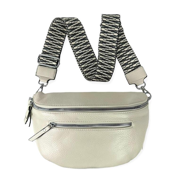 Riñonera Grande con 2 Cremalleras y Bolsillos Exteriores