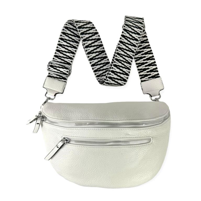 Riñonera Grande con 2 Cremalleras y Bolsillos Exteriores