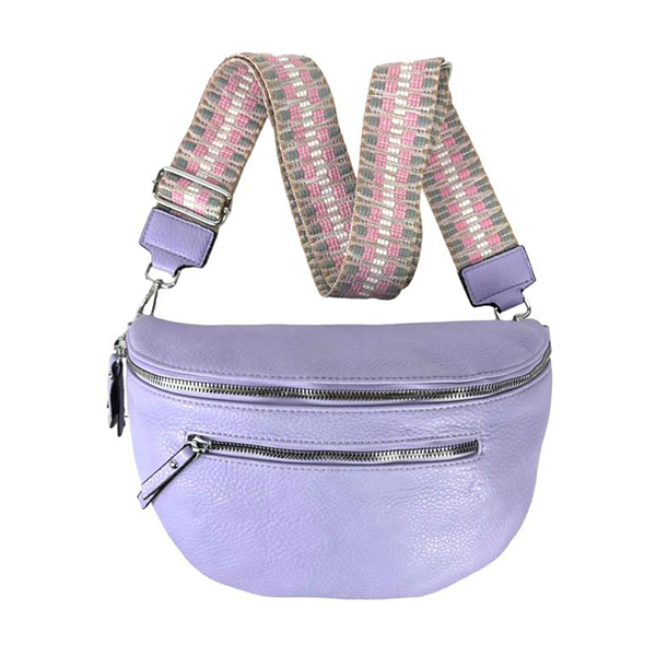 Riñonera Grande con 2 Cremalleras y Bolsillos Exteriores